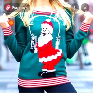 Tipsy Elves Kim Kardashian/Santa Ugly Fun Sweater